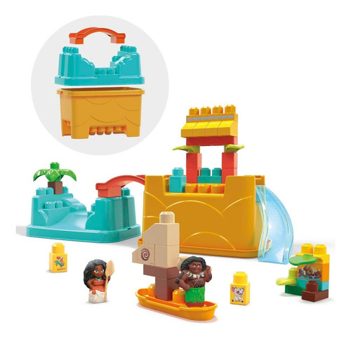 Mega Bloks Juguete De Construcción Aventura De Moana Y Maui Cantidad De Piezas 35