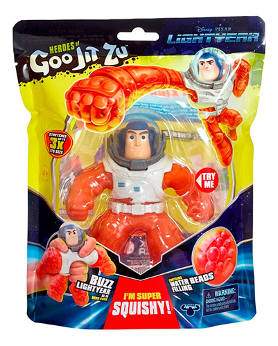 Buzz Lightyear Xl-15 Squishy Con Perlas Stretch Goo Jit Zu