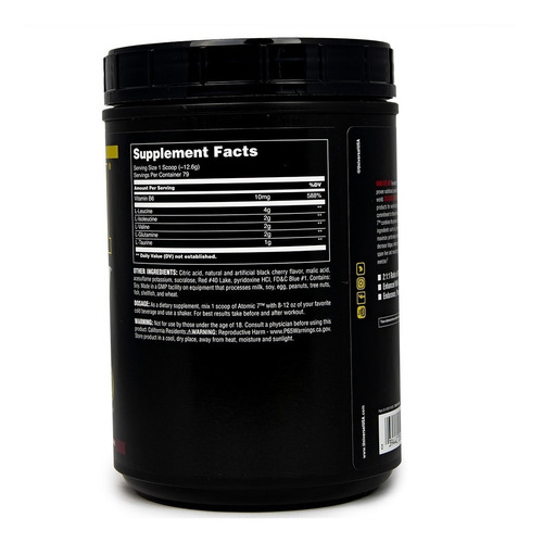 Atomic 7 Universal 1kg / BCAA + Glutamina + Taurina + Citrulina y Vit B 6