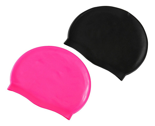 2 Gorros De Natación Unisex De Silicona Impermeable