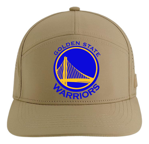 Gorra Basketball Golden State Warriors 5 Panel Premiun Caqui