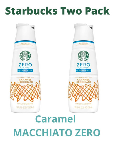 2 Pack Starbucks Creamer Zero Sugar Caramel Macchiato