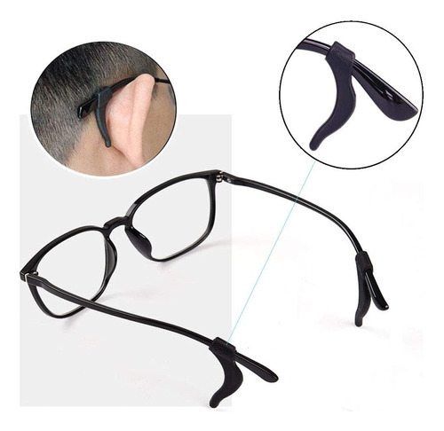 Sujetador Lentes Ganchos Antideslizantes Silicona 20 Pares