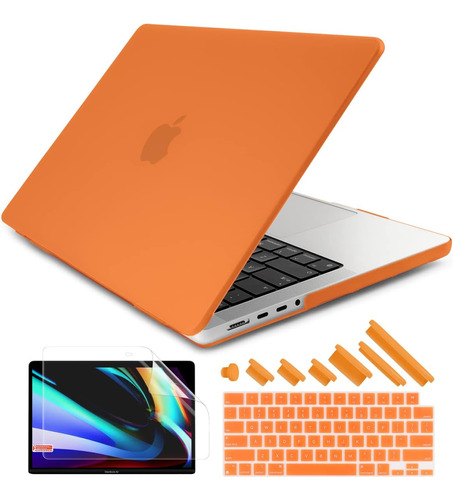 Funda Rígida Dongke Para Macbook Pro 16  2485 Orange