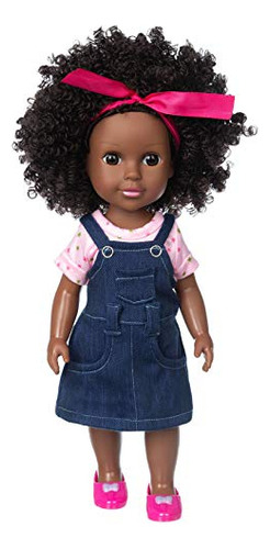 Ecore Fun Black Doll 14.5 Pulgadas Baby Girl Doll Y Ropa Set