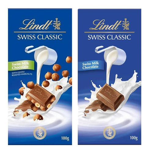 Combo Chocolate Lindt Swiss Classic 100grs