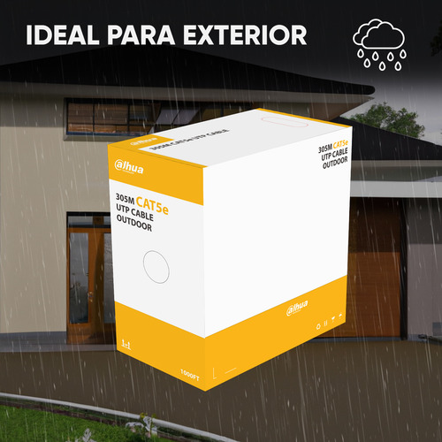 Dahua Pfm920-5eu Bobina Cable Utp 305m Cat 5e 100% Cobre Ext