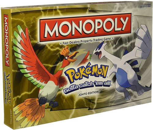 Monopoly Pokemon Johto Edition - Totalmente En Idioma Ingles