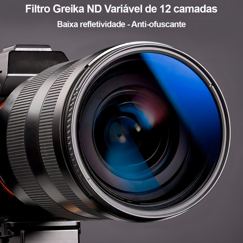 Filtro Nd Variavel Densidade Neutra Greika 49mm 2 A 400