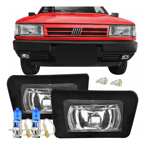 Kit Farol E Lampada Uno Antigo 1984 Até 02 2003 + Brindes