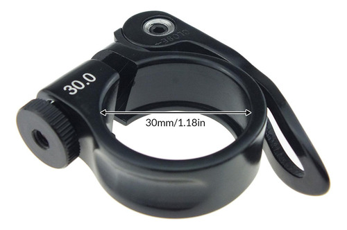 3 Braçadeira De Espigão De Bicicleta Preto 30mm