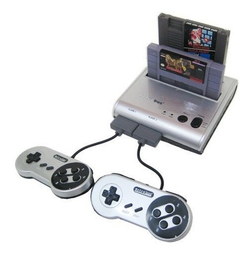 Consola De Videojuego Retro-bit Retro Duo Doble, Plata/negro