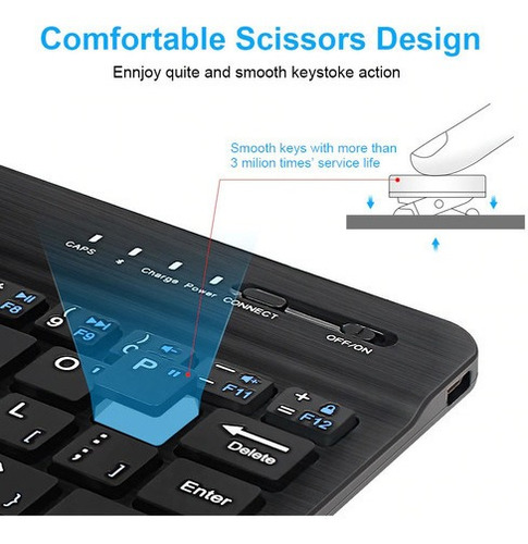 Kit De Teclado Ratón Bluetooth Y Soporte Para Teléfono Celul