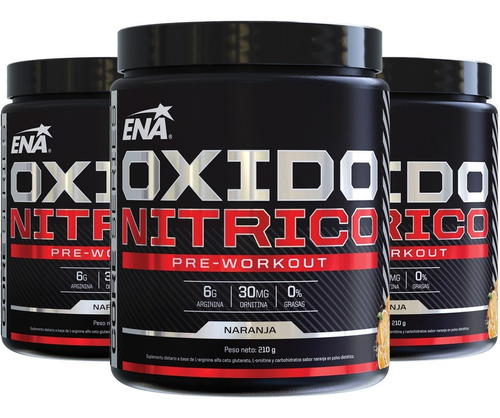 3 Oxido Nitrico Ena 150 Grs Potente Pro Hormonal L Arginina