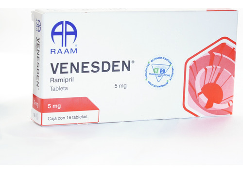 Venesden Ramipil 5mg C/16 Tabletas Raam