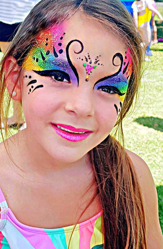 Fiestas Maquillaje Artistico Peinaditos- Gliter Art- $56.000