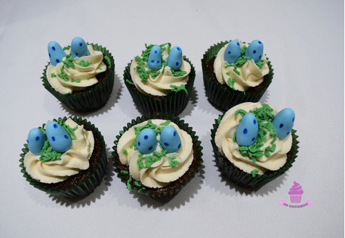 12 Cupcakes Huevo De Dinosaurio - Mesa Dulce Tematica