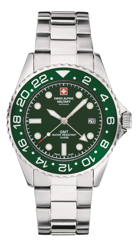 Reloj Swiss Alpine Military Master Diver Gmt 7052.1134sam