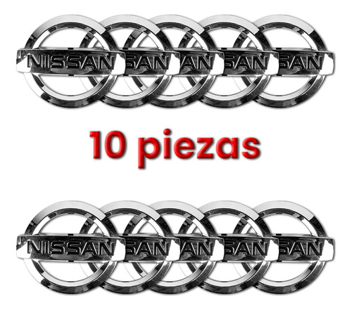 Kit 10 Pzas Emblema Nissan Para Parrilla Tsuru 3 05-17