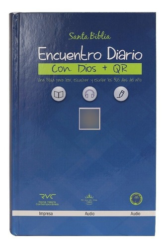 Biblia Rvc Encuentro Diario Con Dios + Qr Tapa Dura 