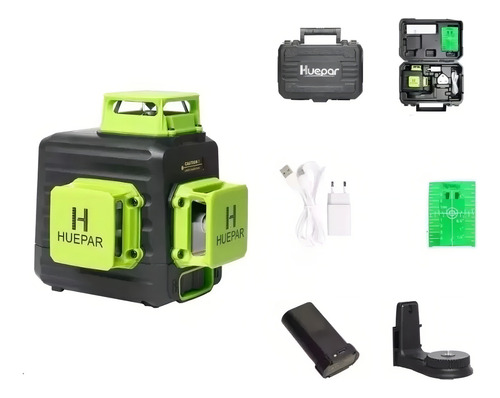 Nivel A Laser 12 Linhas Verde Auto-nivelante Huepar C Maleta