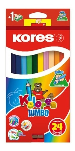 Colores Jumbo 24 Unidades Kores