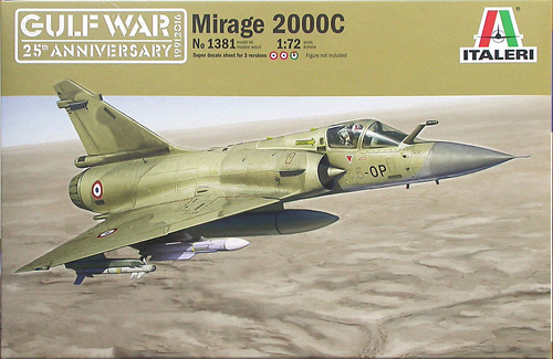 Mirage 2000c Escala 1:72 3 Versiones Calcas Italeri 1381