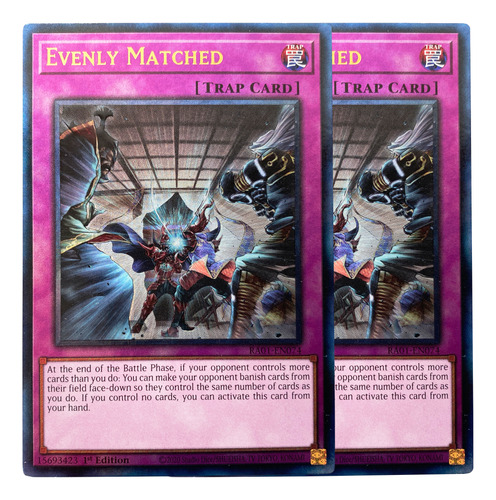 Set Evenly Matched (pur) Prismatic Ultimate Rare Yugioh!