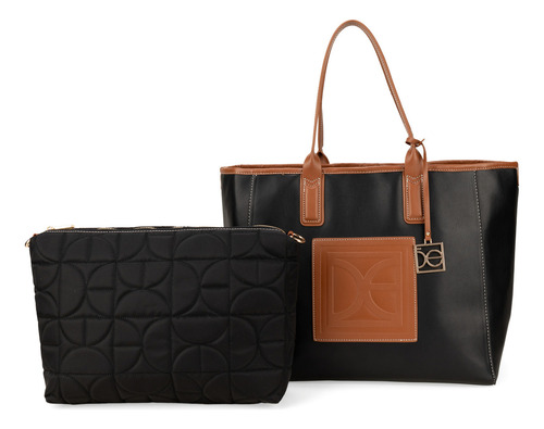 Bolsa Tote Cloe Tahis I Grande Color Negro