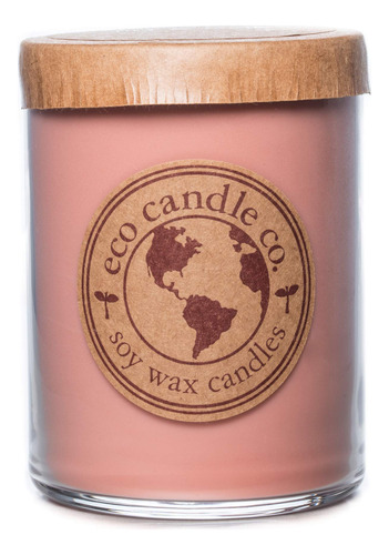 Eco Candle Co. Vela Reciclada, Higo Y Roble, 18 Onzas. Doble