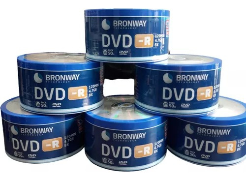 Dvd Bronway Estampados 8x 4.7gb 120 Min. Bulk Cerrado X 50
