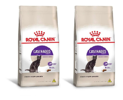 Ração Royal Canin Gatos Adultos Castrados 1,5kg Kit 2 Unid.