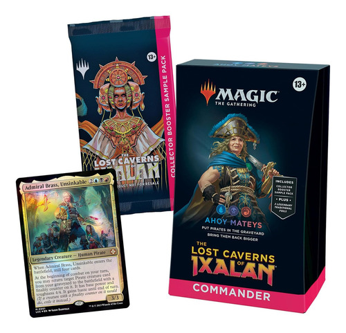 Magic Commander Deck - Lost Cavern Of Ixalan: Ahoy Mateys Idioma Ingles Admiral Brass Unsinkable