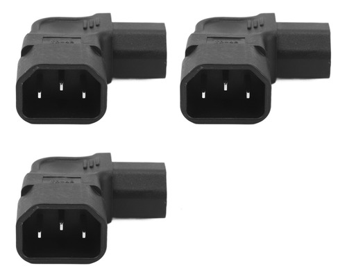 Adaptador De Corriente Iec320 C14 A C13 De 90 Grados, 3 Piez