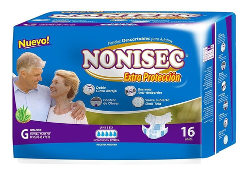 Oferta Nonisec Extra Proteccion G X80 Pañales Elastizados