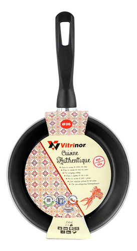 Sartén 26cm Authentique Cristal Vitrinor Color Gris Oscuro