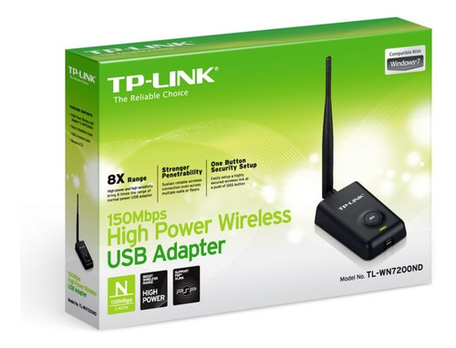 Usb Wifi De 1 Antena 150mbps Tplink Mod: Wn7200nd