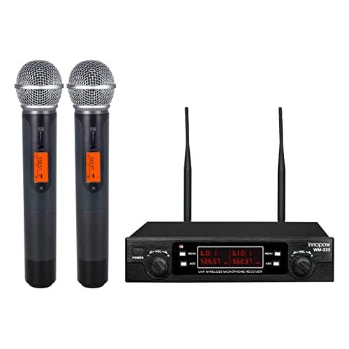 Sistema De Micrófono Inalámbrico Uhf Dual De 80 Canal...