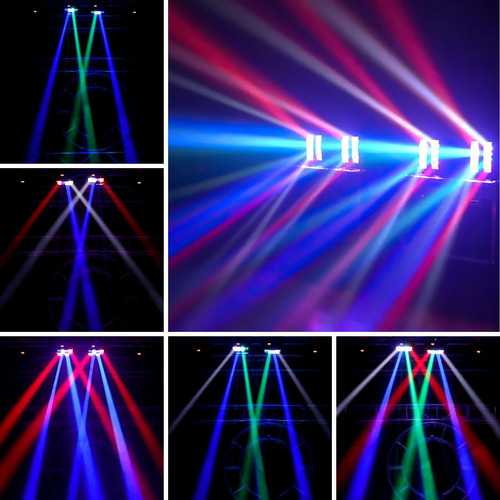 8 Leds Mini Cabezas Moviles Dj Luces De Escenario Dmx512