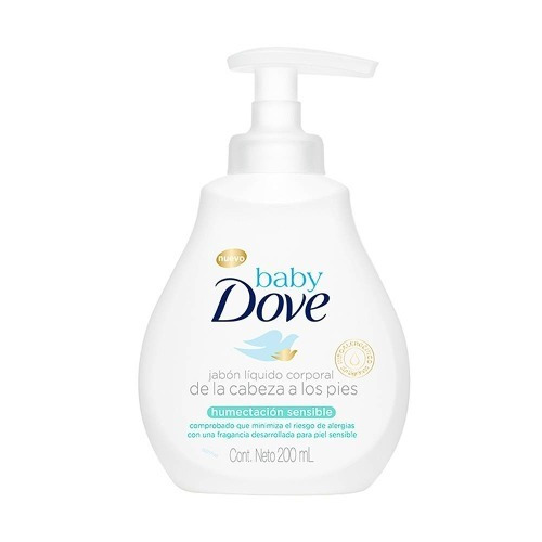 Jabón Liquido Dove Baby H. Sensible 200 - Bebés Y Niños