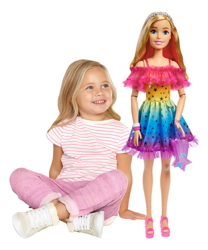 Barbie Large 71 Cm 2 En 1 Muñeca Mattel