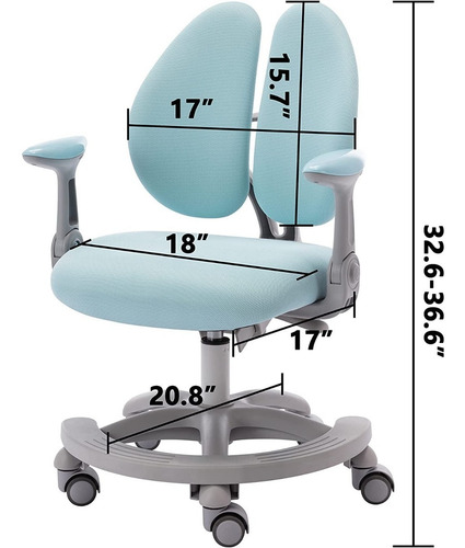 Dyhome Silla De Escritorio Ergonómica Para Niños, Silla De