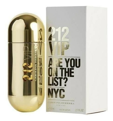 212 Vip Dama 80 Ml Carolina Herrera Spray - Perfume Original