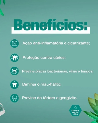 Creme Dental Gel Extrato de Própolis Verde 80g Apis Brasil