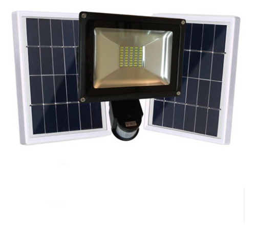 Foco Reflector Solar 30w C/ Sensor Mov 6400k Ip65  Sol_230