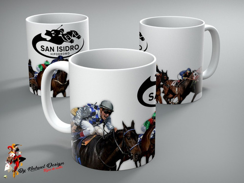 Taza De Ceramica San Isidro Hipodromo Turf Art