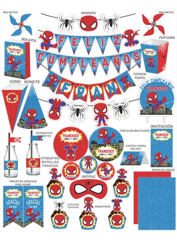 Kit Imprimible Spiderman