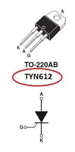 Scr Tyn612 Scr 12 Amp 600 Volt