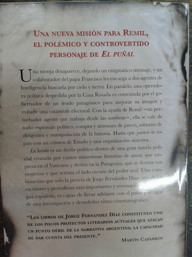 Imagen 2 de 3 de La Herida * Jorge Fernandez Diaz * Planeta *