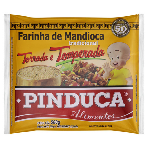 Farinha mandioca Pinduca de mandioca sem glúten 500 g